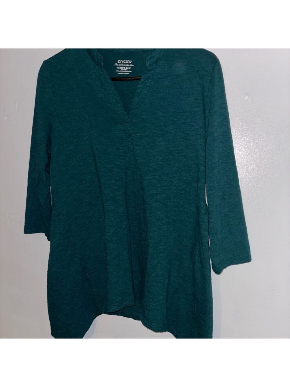 Chico's Deep Teal Tunic Top
